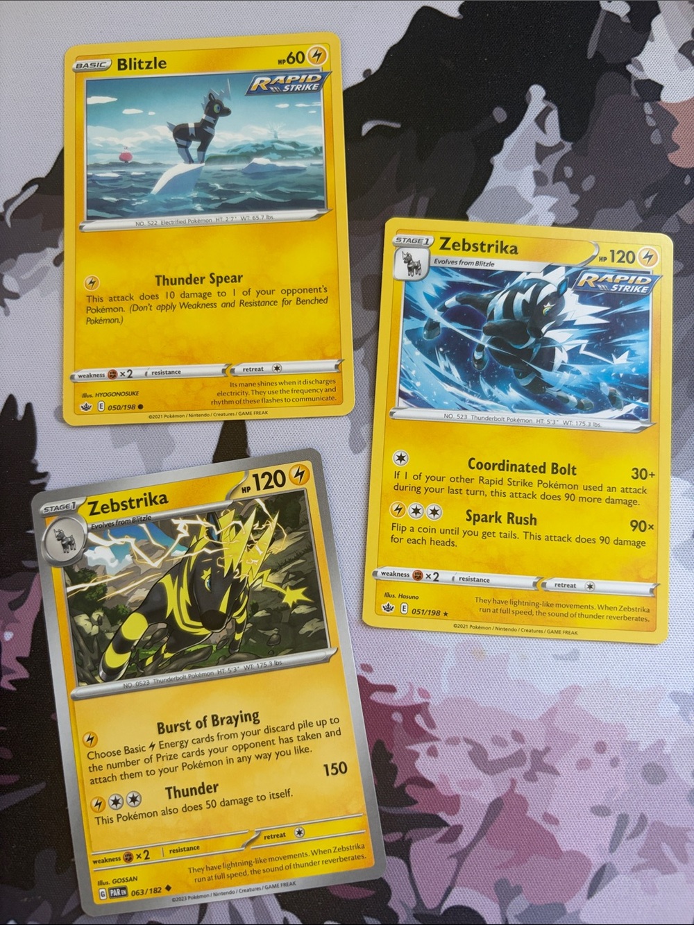 Blitzle & Zebstrika Evolution Lot | 3 Pokémon Cards | ✨5/$25✨